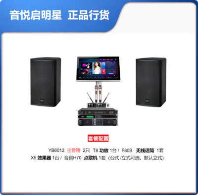 音悦启明星 : YB6012专业高端娱乐KTV卡拉OK音箱别墅旗舰版本